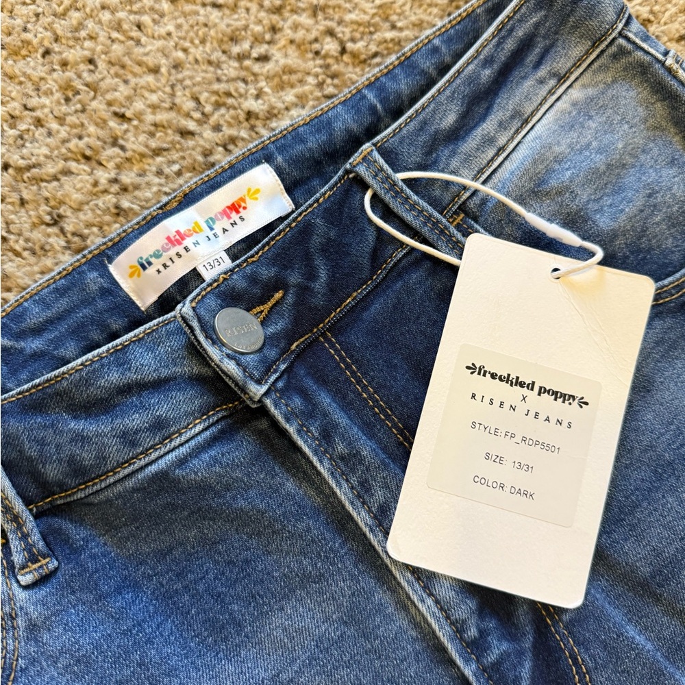 Freckled Poppy x Risen Jeans Dark Denim